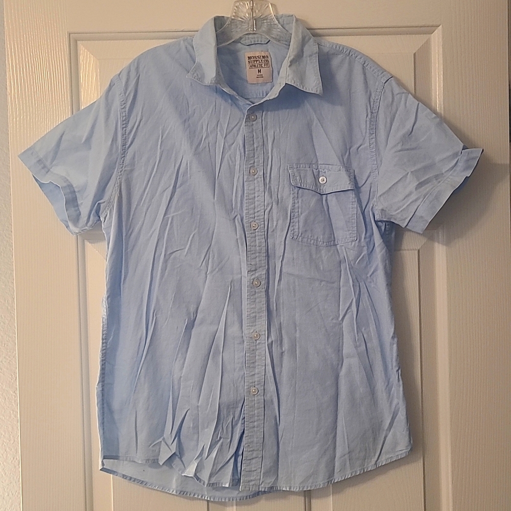 Light blue button-down shirt